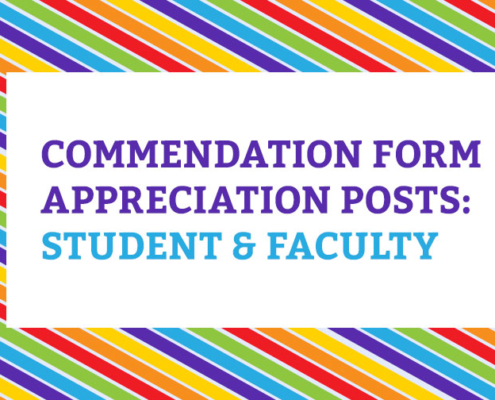 Commendation Form Appreciation Posts_ Student and Faculty Member