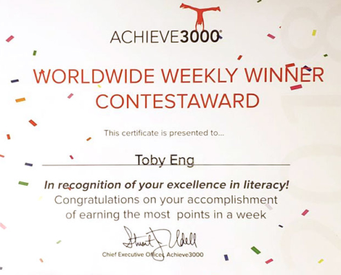 Student Highlight Achieve 3000